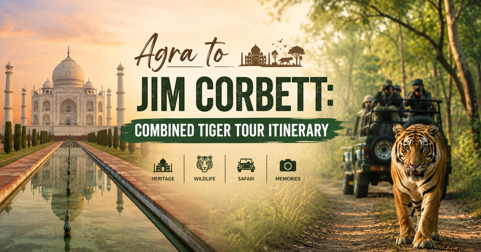 Agra to Jim Corbett: Combined Tiger Tour Itinerary